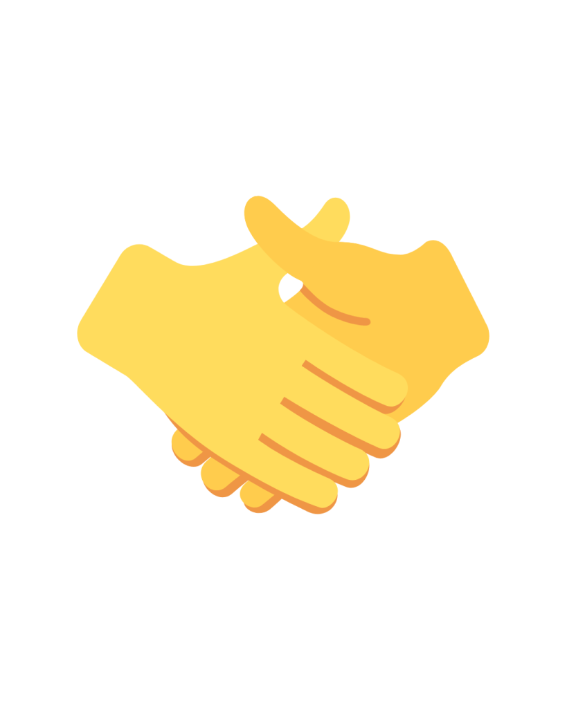 Accompagnement visibilité LinkedIn dirigeants Un emoji d'une poignée de main